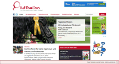 Desktop Screenshot of elternzeitung-luftballon.de